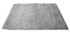 Modern Hand Loom Gray Custom Wool Rug
