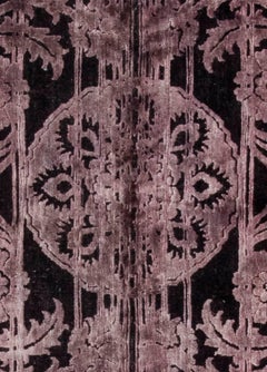 Modern Hand-Tufted Purple Indian Wool Carpet by Doris Leslie Blau