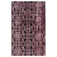 Modern Hand-Tufted Purple Indian Wool Carpet by Doris Leslie Blau