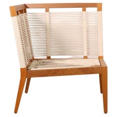 Banqueta de exterior moderna tejida a mano de Costantini 'En stock'