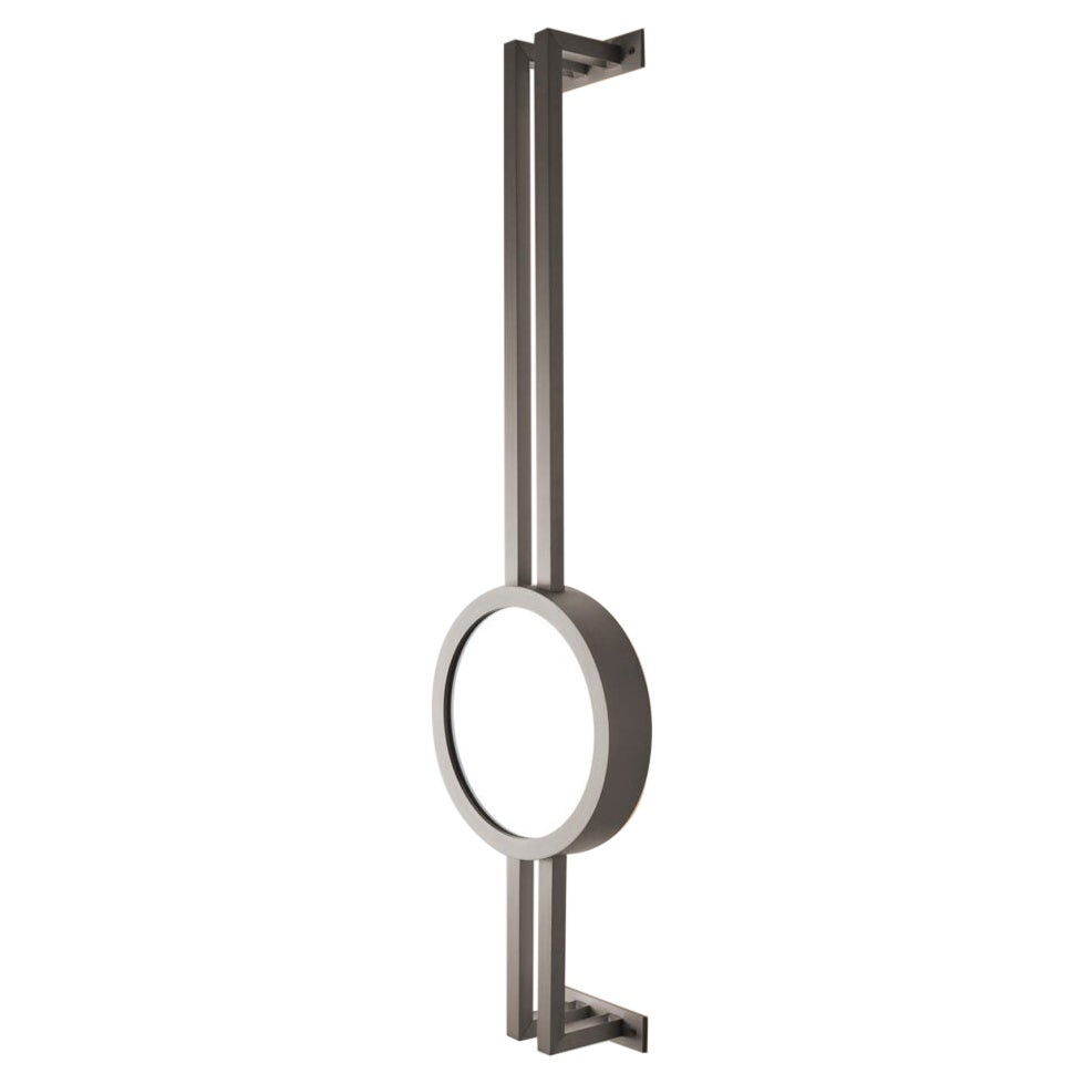 Modern Handcrafted Brushed Stainless Steel Wall Mounted Lamp Mandolin, Carla Baz en venta