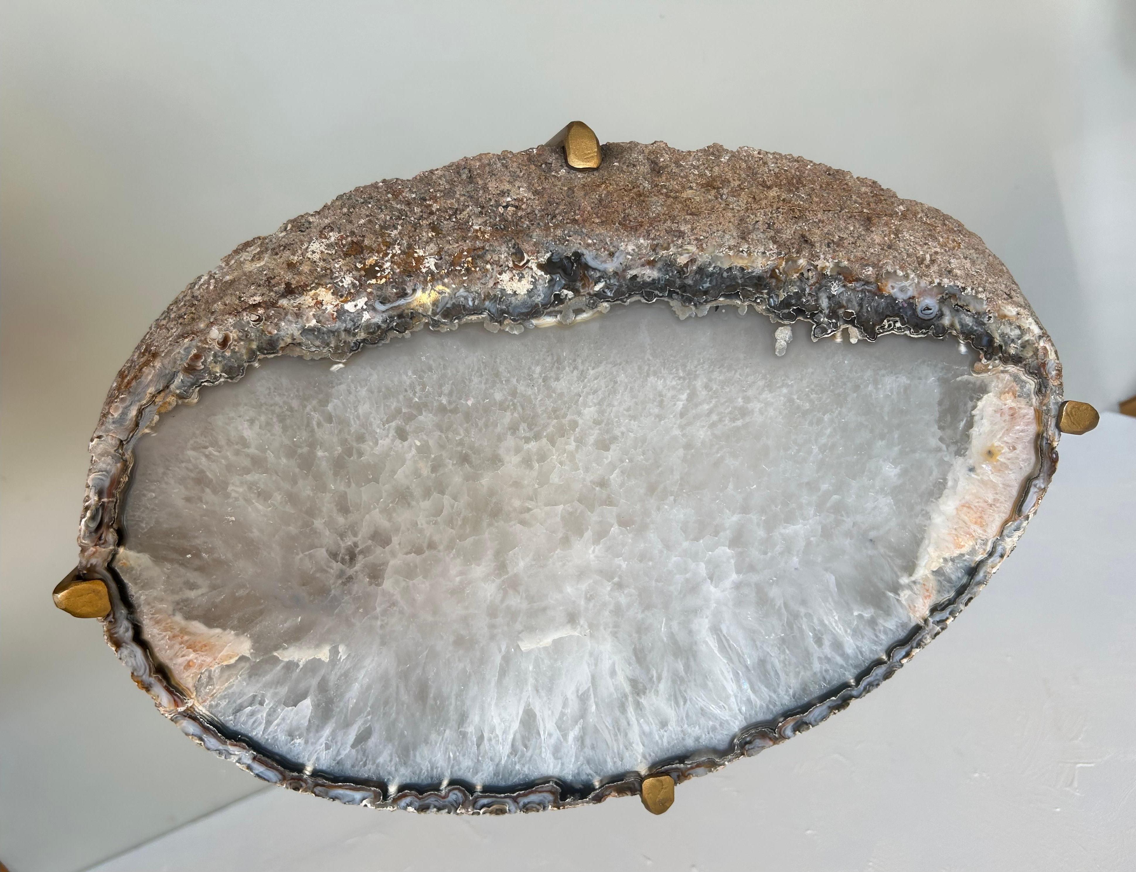 Americano Tavolo da bere moderno in geode realizzato a mano in vendita