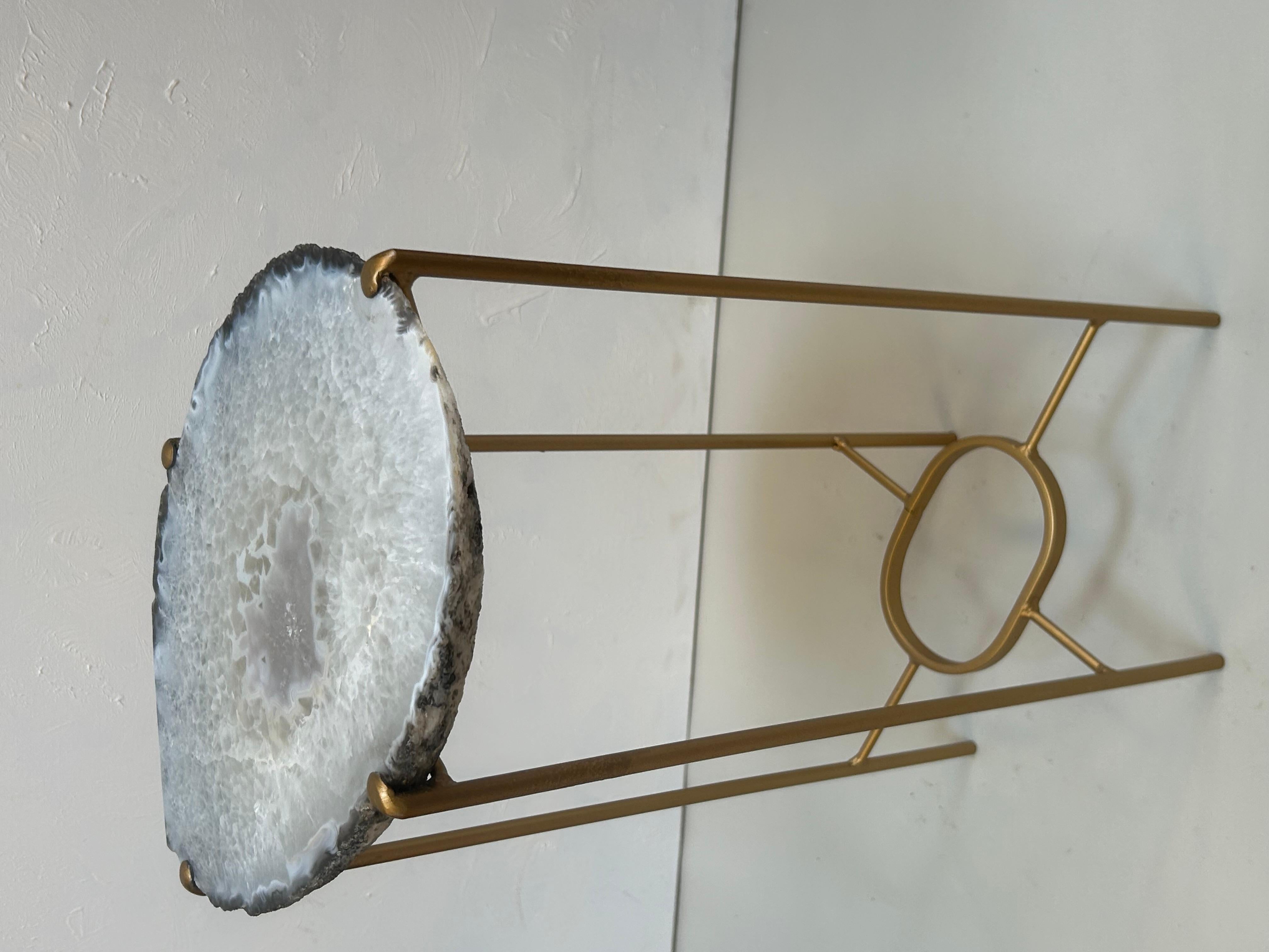 Table à boire moderne en géode fabriquée à la main Neuf - En vente à Middleburg, VA