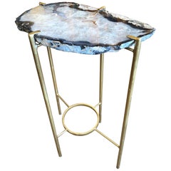Modern Handcrafted Geode Drinks Table