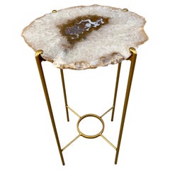 Modern Handcrafted Geode Drinks Table