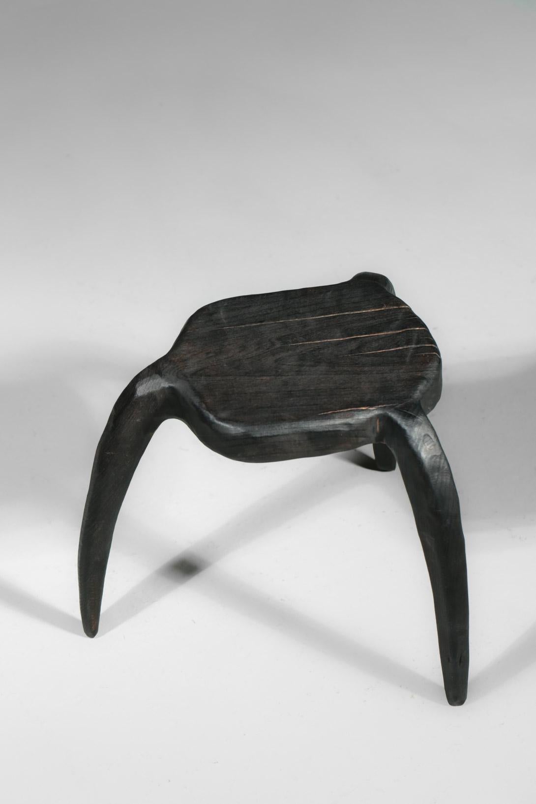 French Modern Handcrafted Modern Stool by Vincent Vincent For Sale