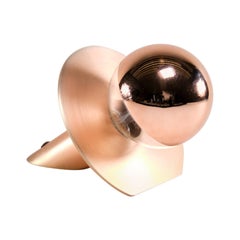 Modern Handcrafted Solid Copper Desk/ Table/ Bedside Lamp Eclipse, Carla Baz
