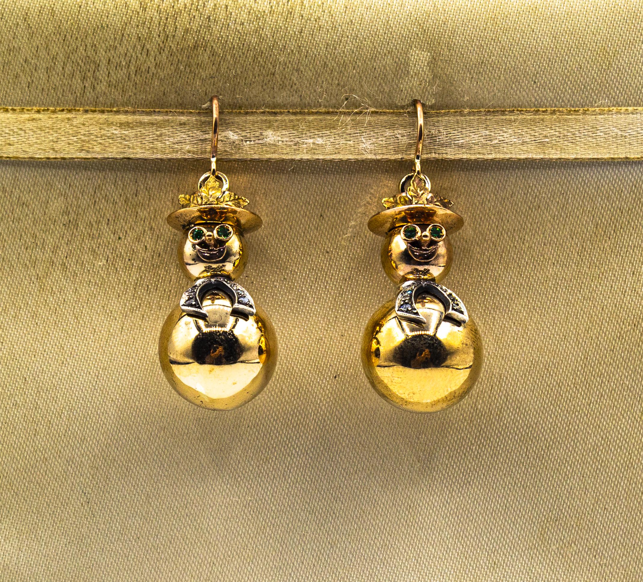 Taille brillant Boucles d'oreilles 