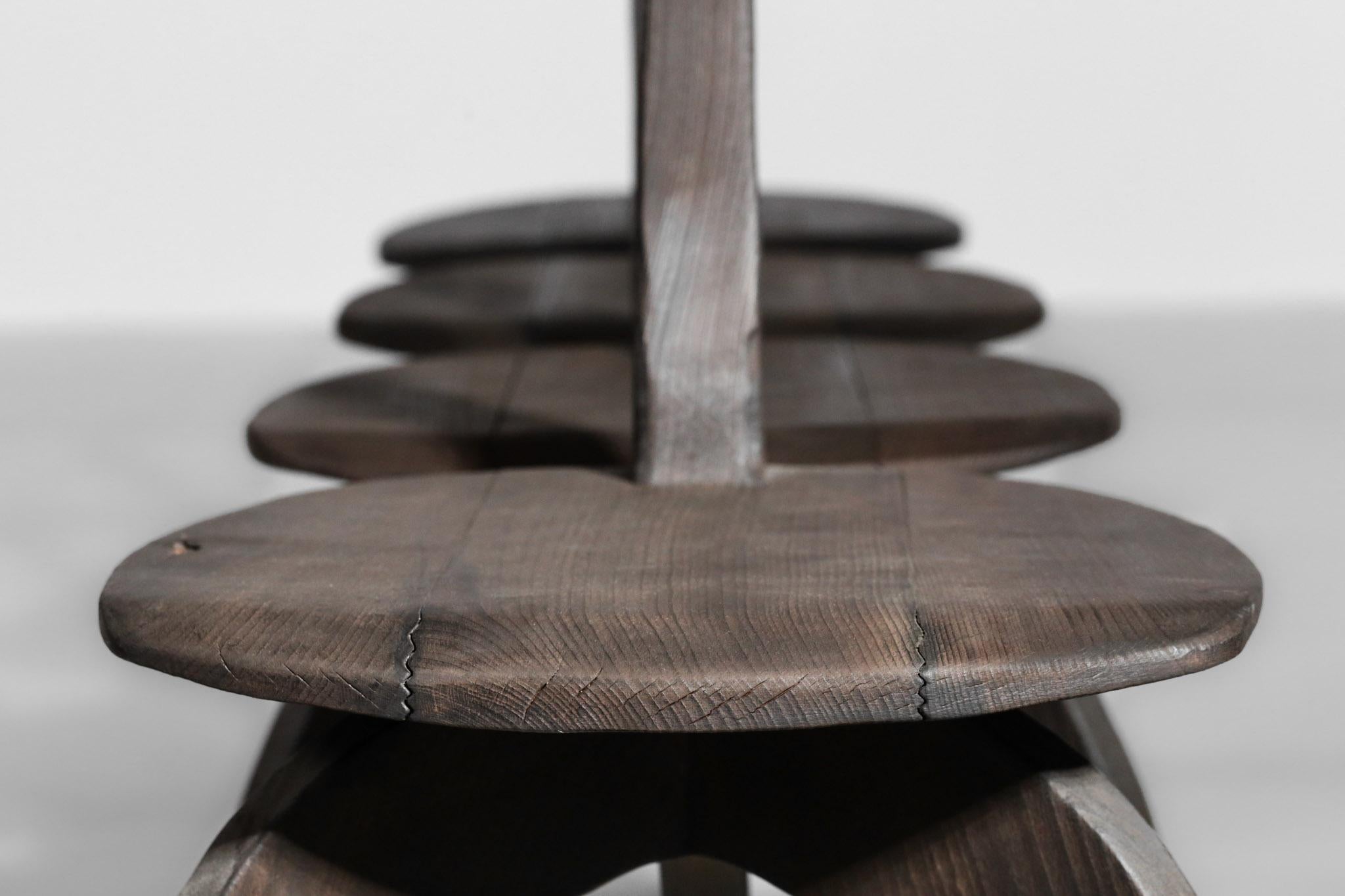 Modern Handcrafted Wooden Chair 80/20 by Vincent Vincent olavi hanninen perriand For Sale 4