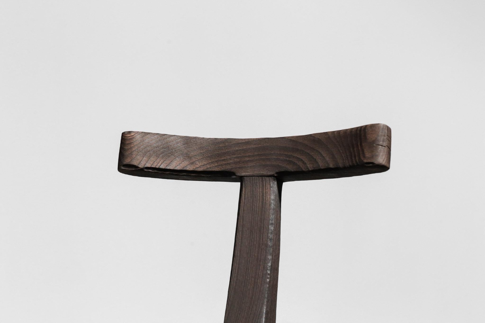 Modern Handcrafted Wooden Chair 80/20 by Vincent Vincent olavi hanninen perriand For Sale 5