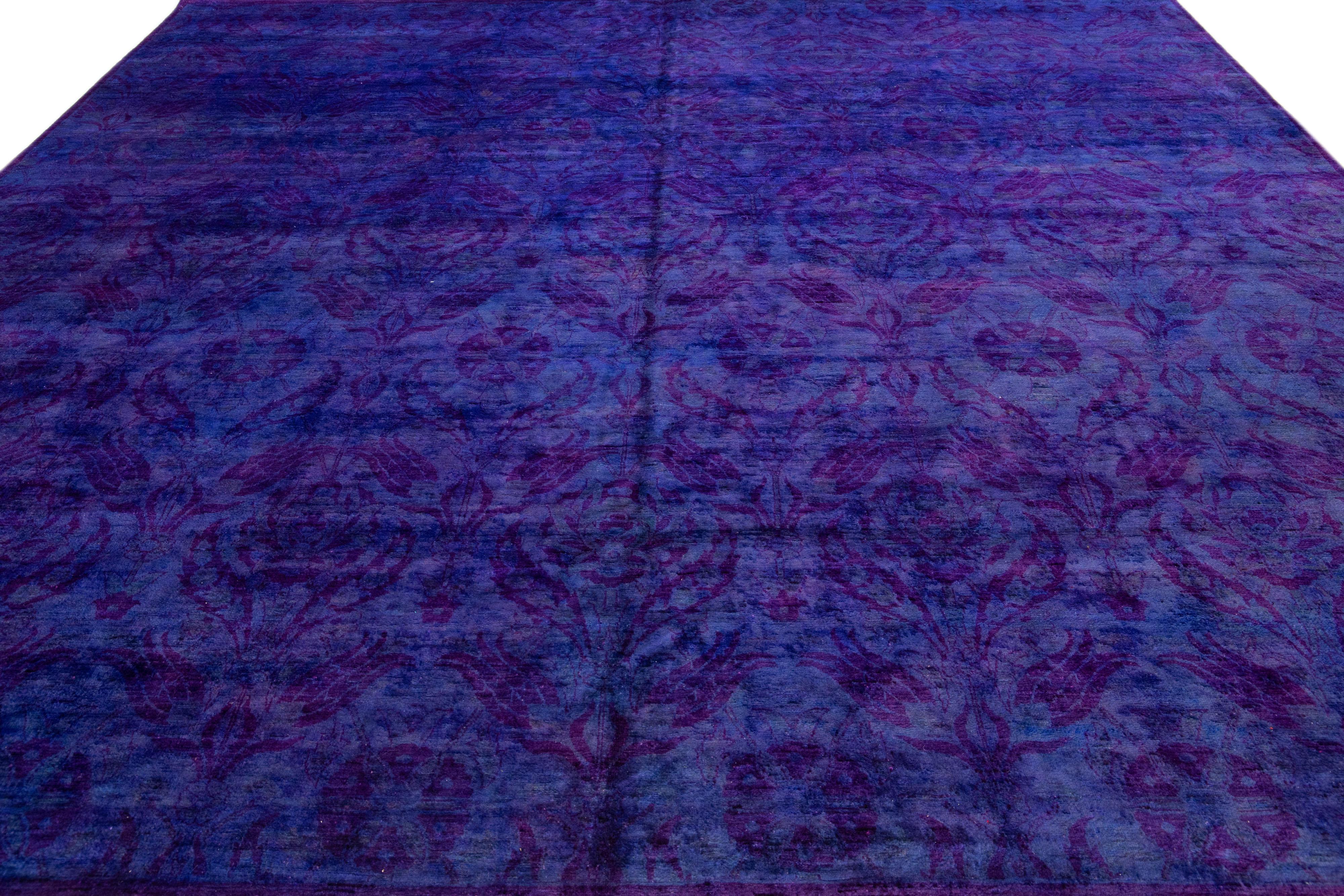 blue purple rug