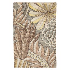 The Moderns Handmade Floral Custom Multicolor Wool Rug (tapis de laine multicolore fait à la main)