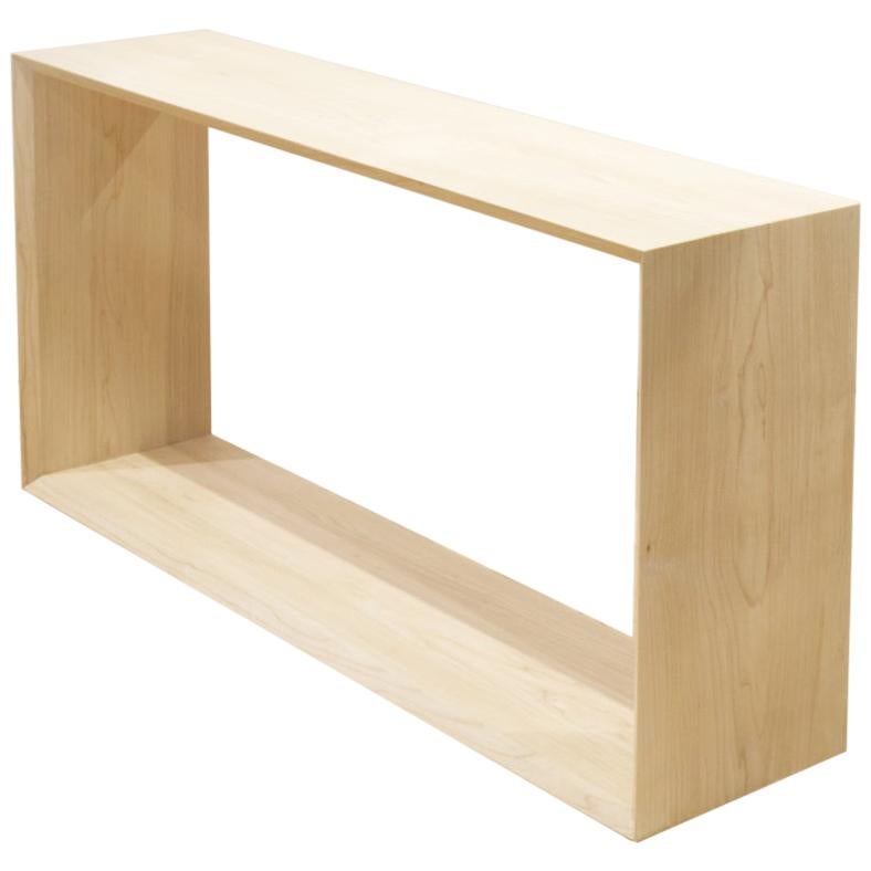 Modern Handmade Hardwood Maple Display End Table at 1stDibs