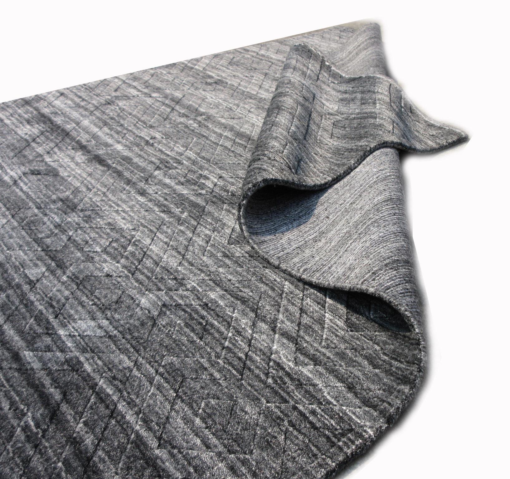 Contemporary Modern Handmade High-Low Silk For Sale