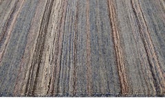 Modern Handmade Multicolor Custom Wool Rug