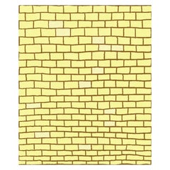 Moderner handgefertigter nepalesischer Luxus-Teppich. Backsteinmauer Butter Gelbe Wolle