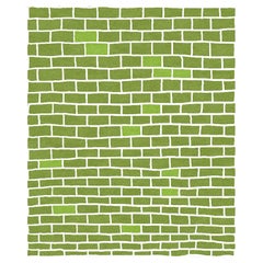 Moderner handgefertigter nepalesischer Luxus-Teppich. Backsteinmauer Lime Green Wool