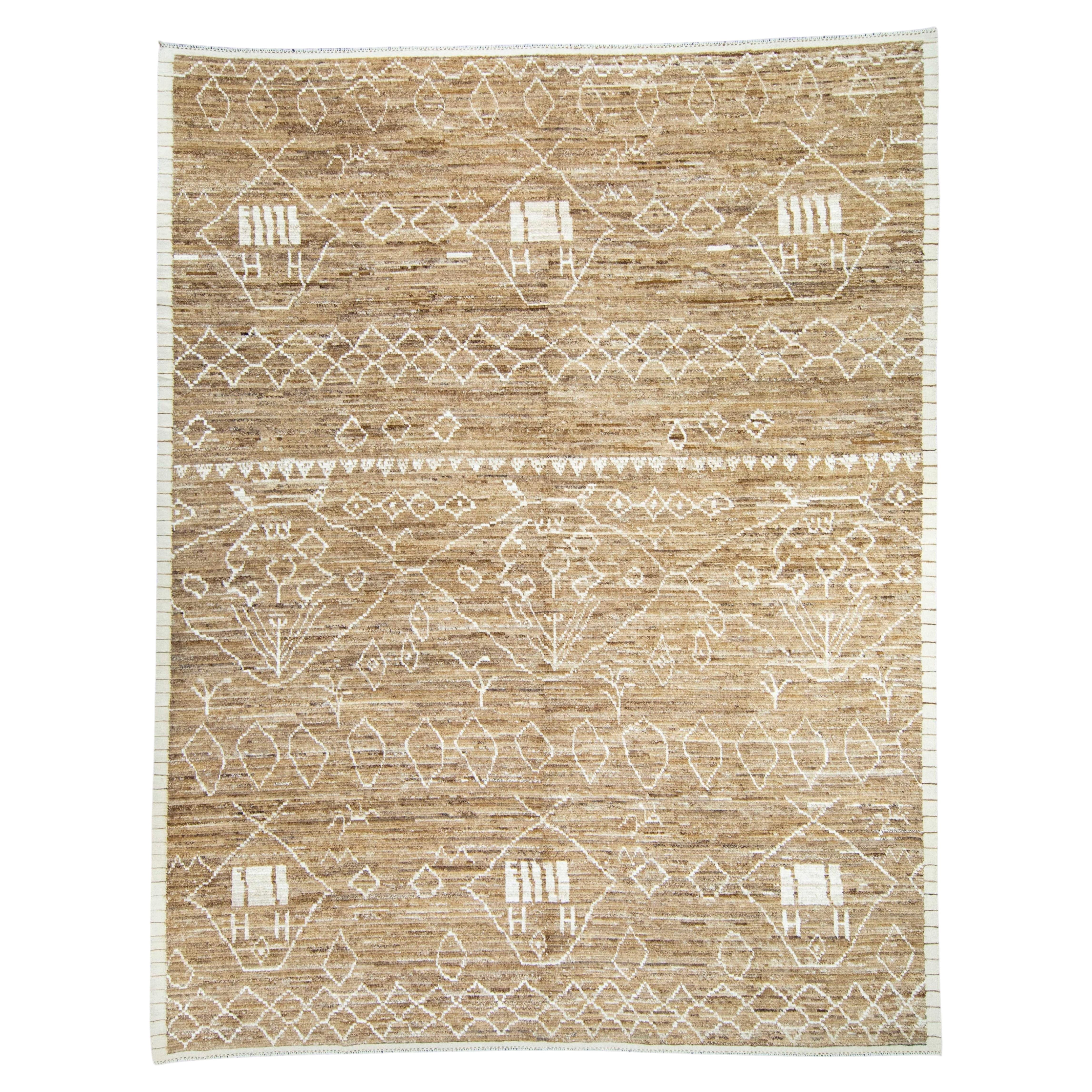 Modern Handmade Rug 10'7" x 13'6" #17117