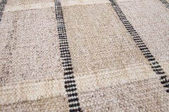 Tappeto di lana moderno fatto a mano in stile svedese marrone personalizzato