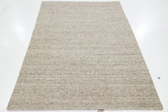 Modern Handmade Texture Designed Wool Rug In Gray