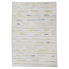 Yellow 
Blue Geometric Design Modern Handmade Tulu Rug 9
9" X 13
10"