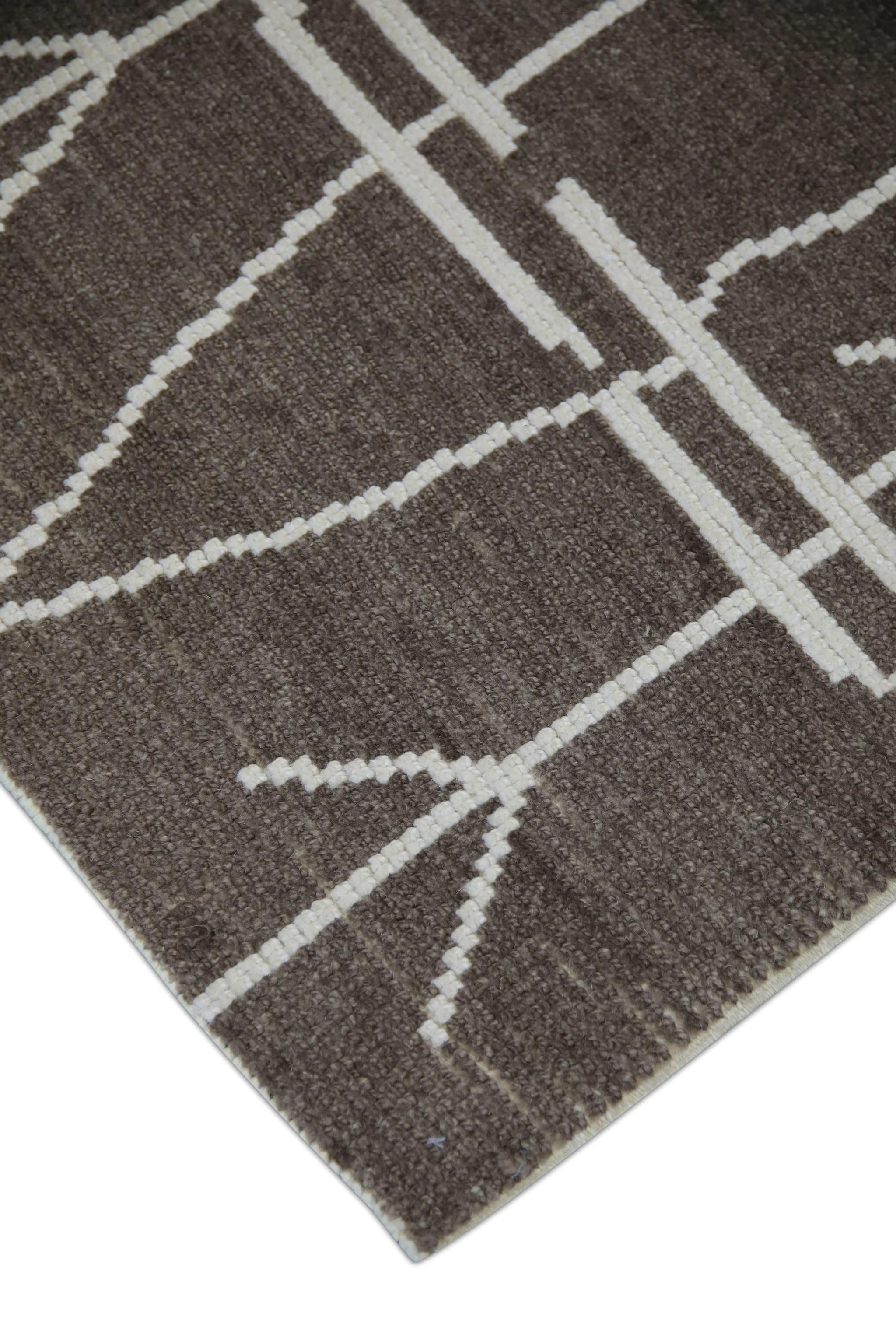 A stunning modern Turkish tulu rug that is sure to add a touch of warmth and luxury to any space. This rug has been meticulously handwoven using traditional techniques, ensuring its quality and durability.

The rug is made with 100% natural