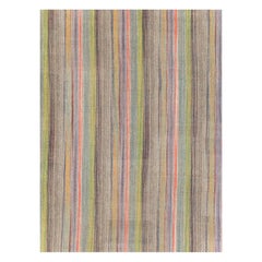 Modern Handmade Turkish Flatweave Kilim Large Room Size Carpet