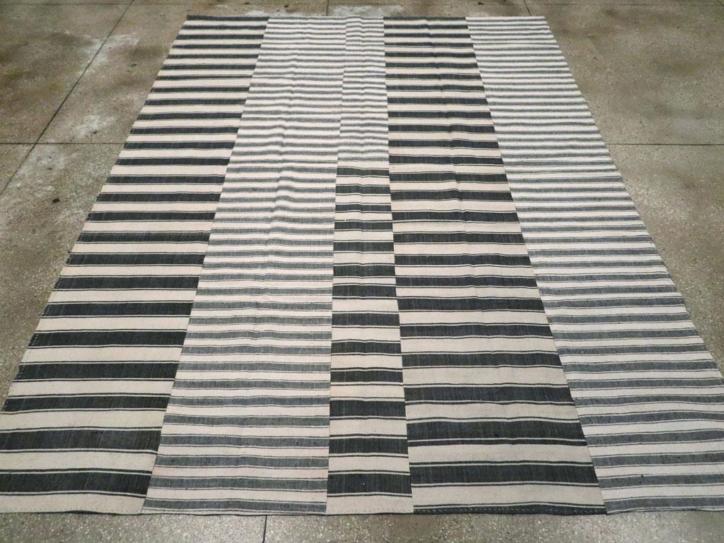 Alfombra Turca Moderna de Tejido Plano Kilim Hecha a Mano Tamaño de la Habitación Tejido a mano en venta