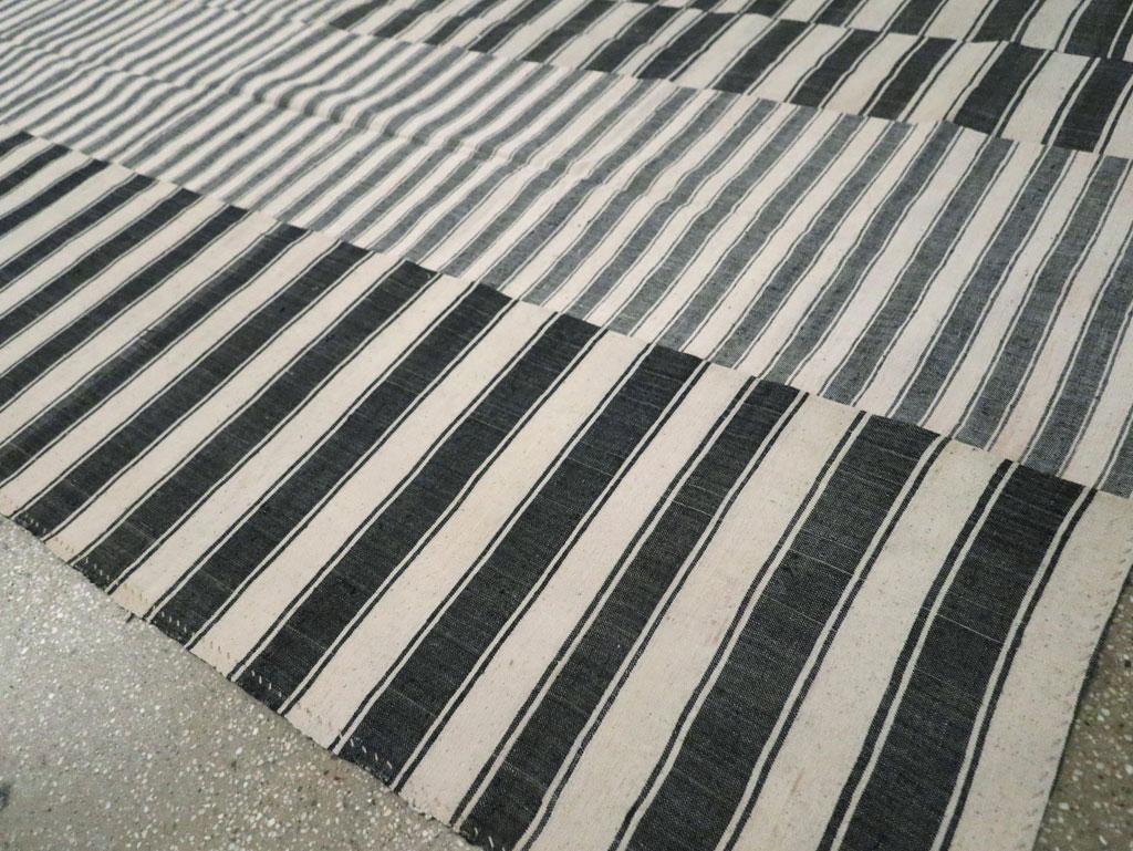 Alfombra Turca Moderna de Tejido Plano Kilim Hecha a Mano Tamaño de la Habitación Lana en venta