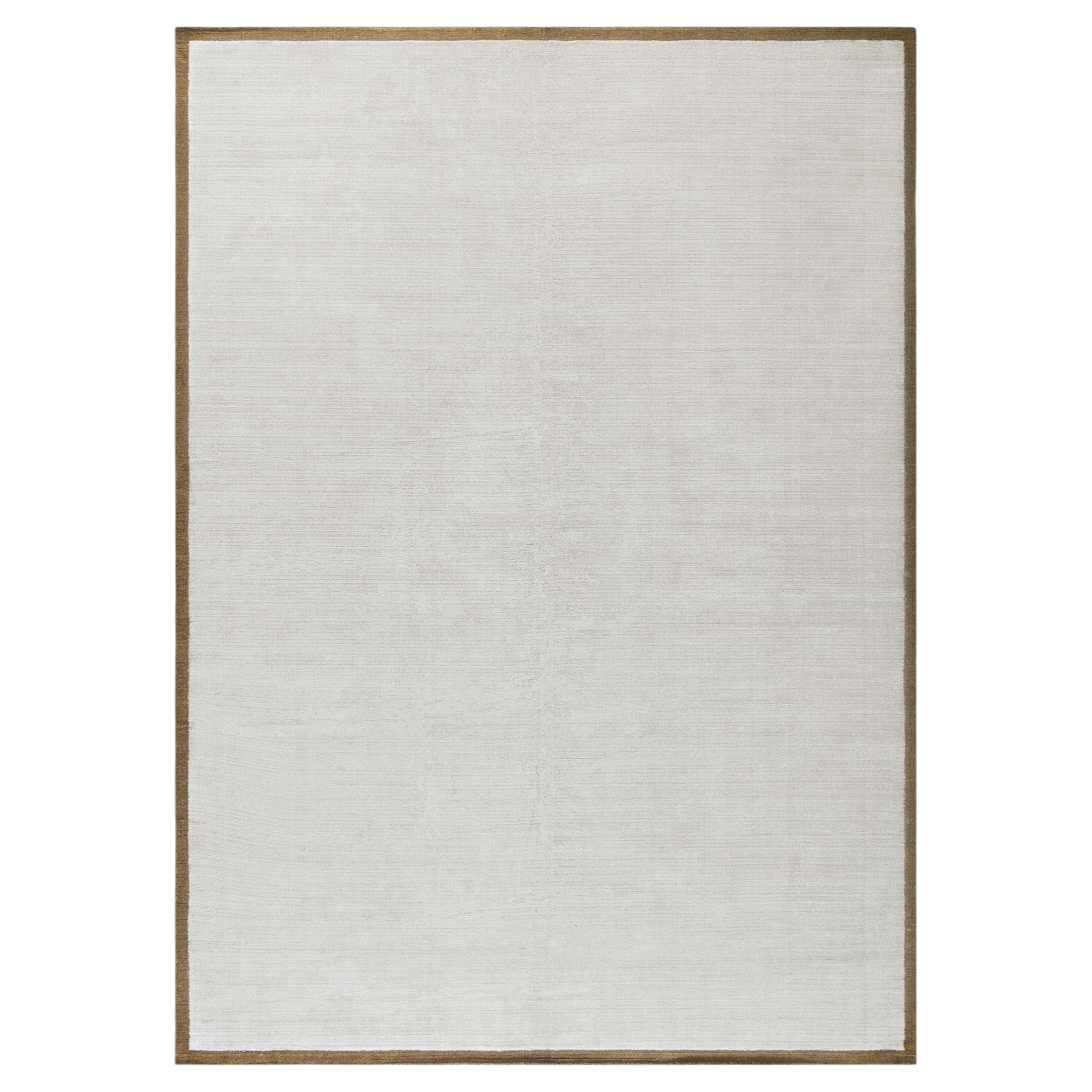 Tapis moderne en laine et soie fait à la main par Doris Leslie Blau