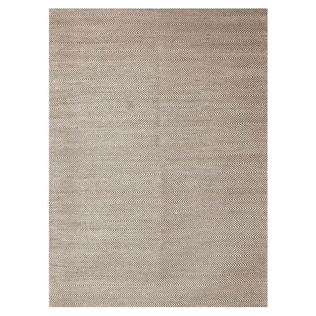 Modern Handwoven Wool Rug Paddle Dhurrie in Dark Blue and White Spike ...