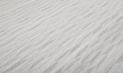 Modern Handwoven Flatweave Textured Rug in Grey and Ivory Color