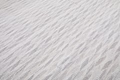 Modern Handwoven Flat-Weave Textured Rug in Grey and Ivory Color