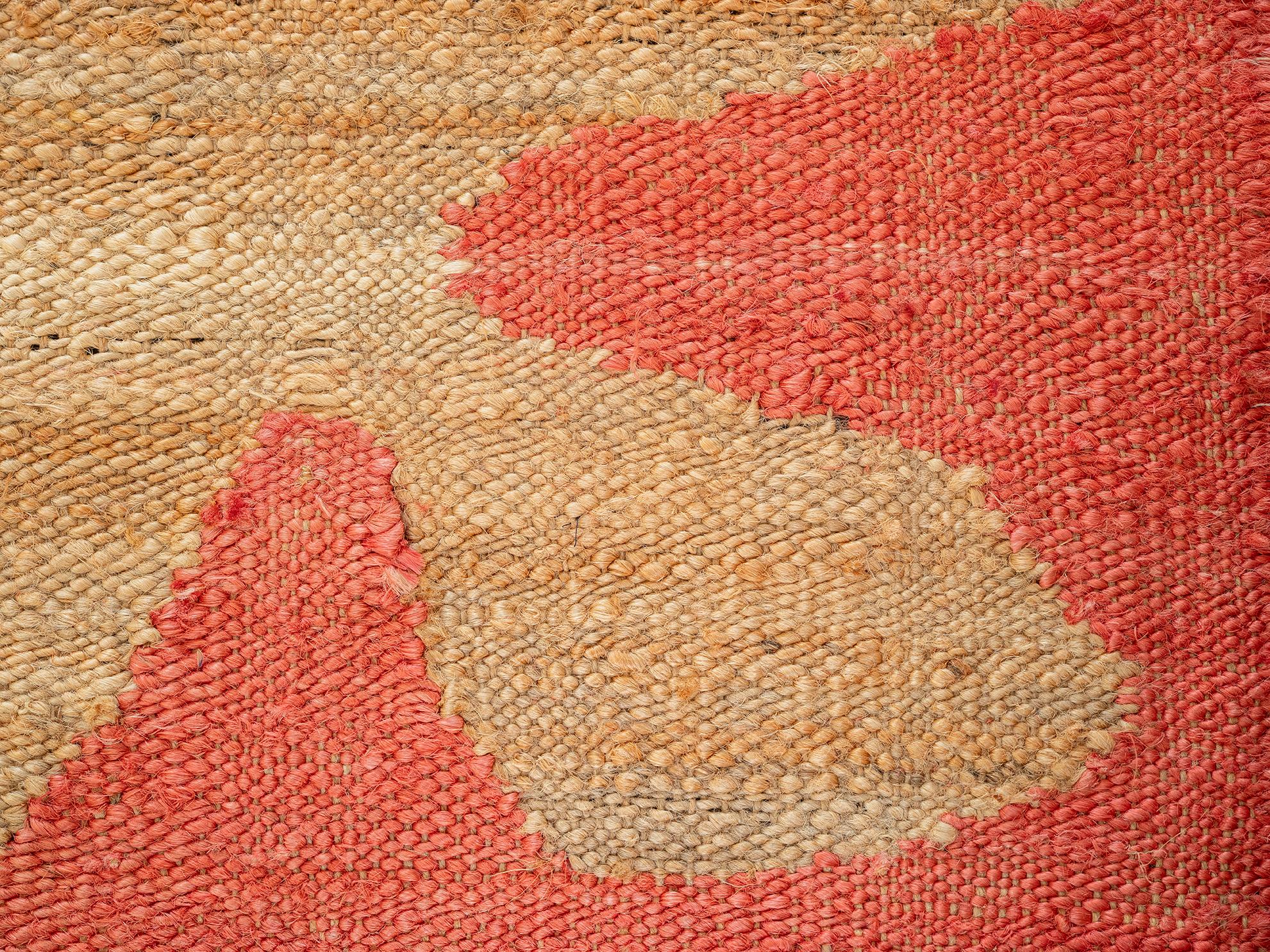 Modern Handwoven Jute Carpet Rug Kilim in Natural &  Turkana In New Condition For Sale In Madrid, ES