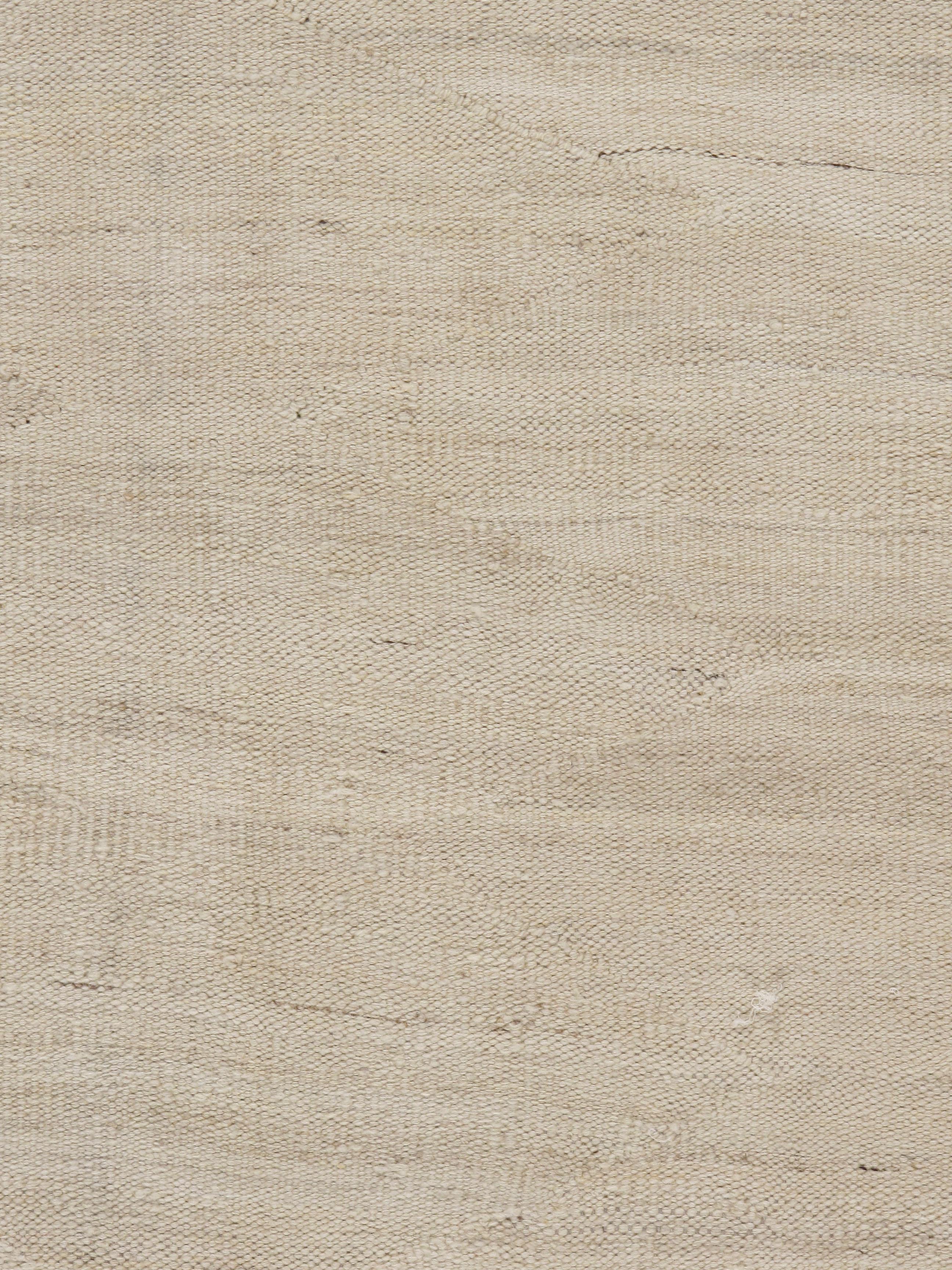 Moderner handgewebter elfenbein-beiger Kilim-Teppich  9'2 x 11'9 (Indisch) im Angebot