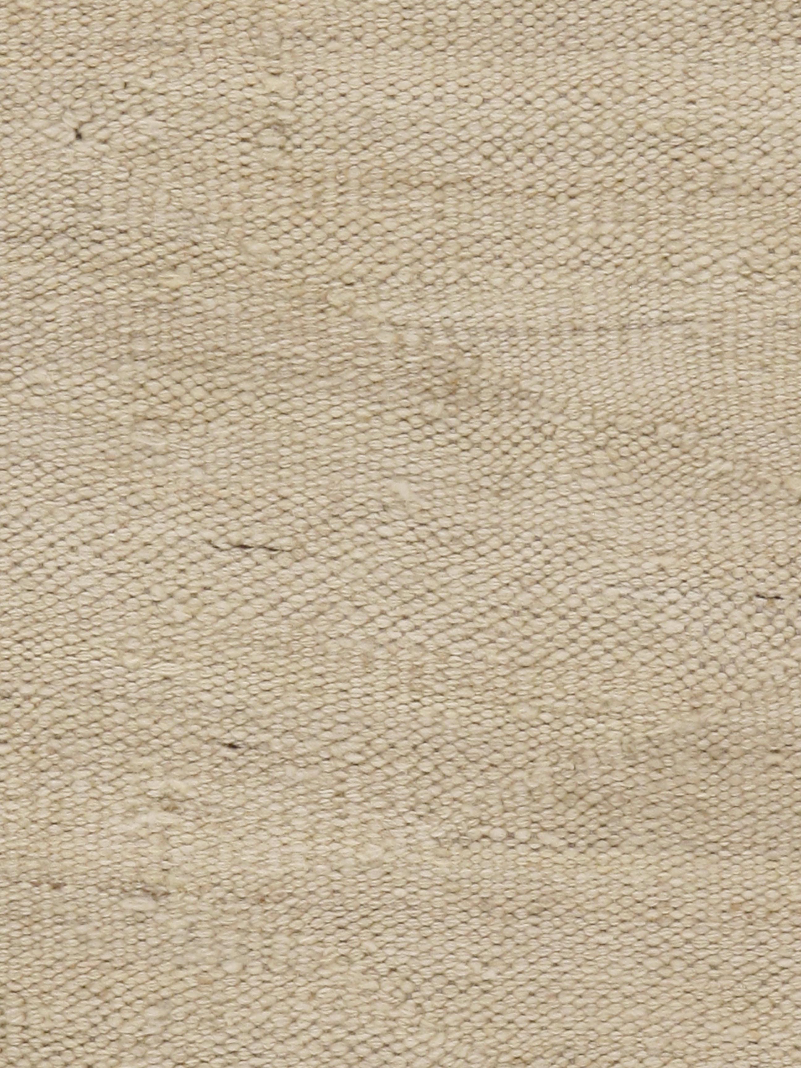 Moderner handgewebter elfenbein-beiger Kilim-Teppich  9'2 x 11'9 im Zustand „Neu“ im Angebot in New York, NY