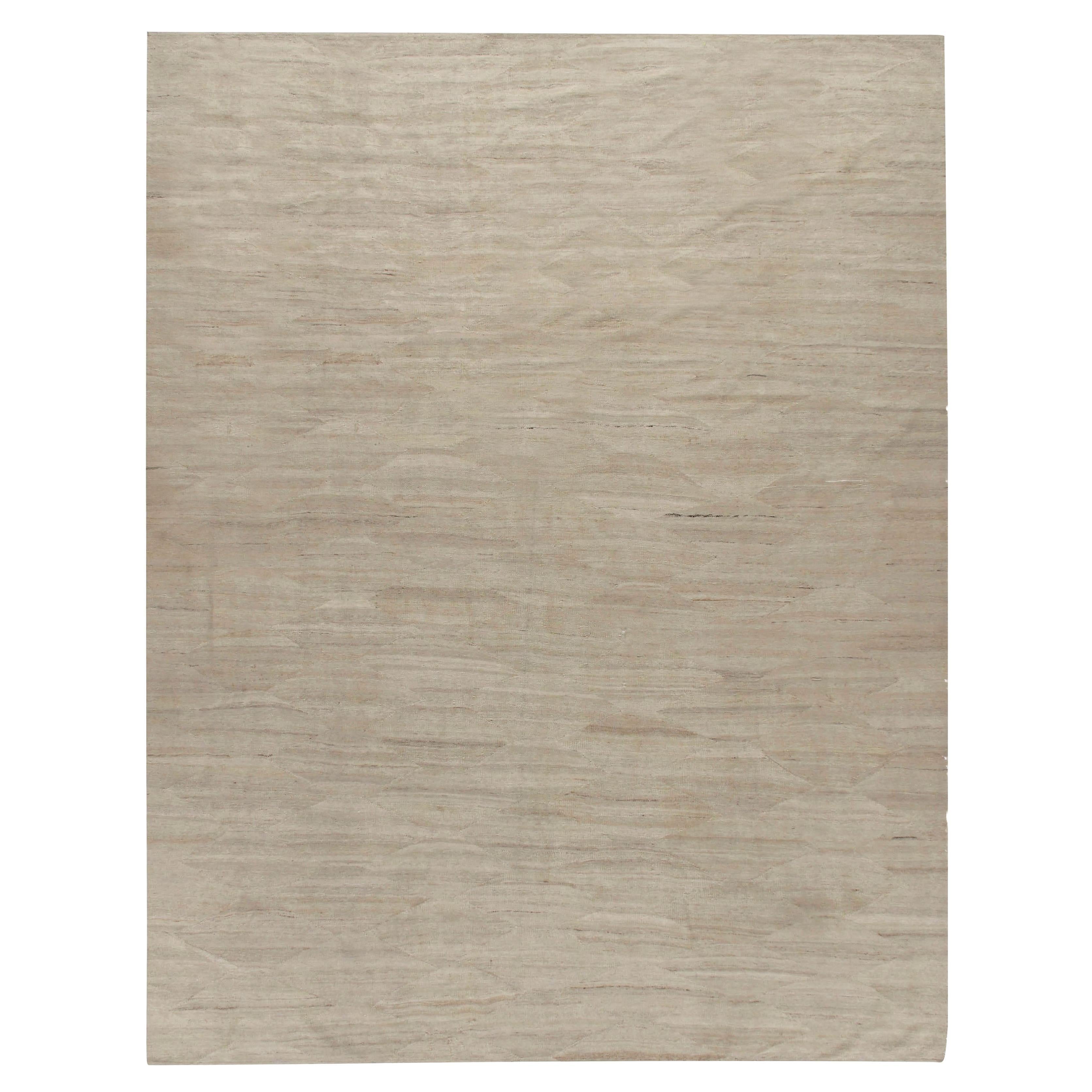 Alfombra moderna tejida a mano Kilim Marfil-Beige  9'2 x 11'9