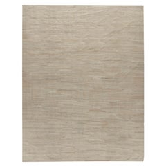 Modern Handwoven Kilim Ivory-Beige Area Rug  9'2 x 11'9