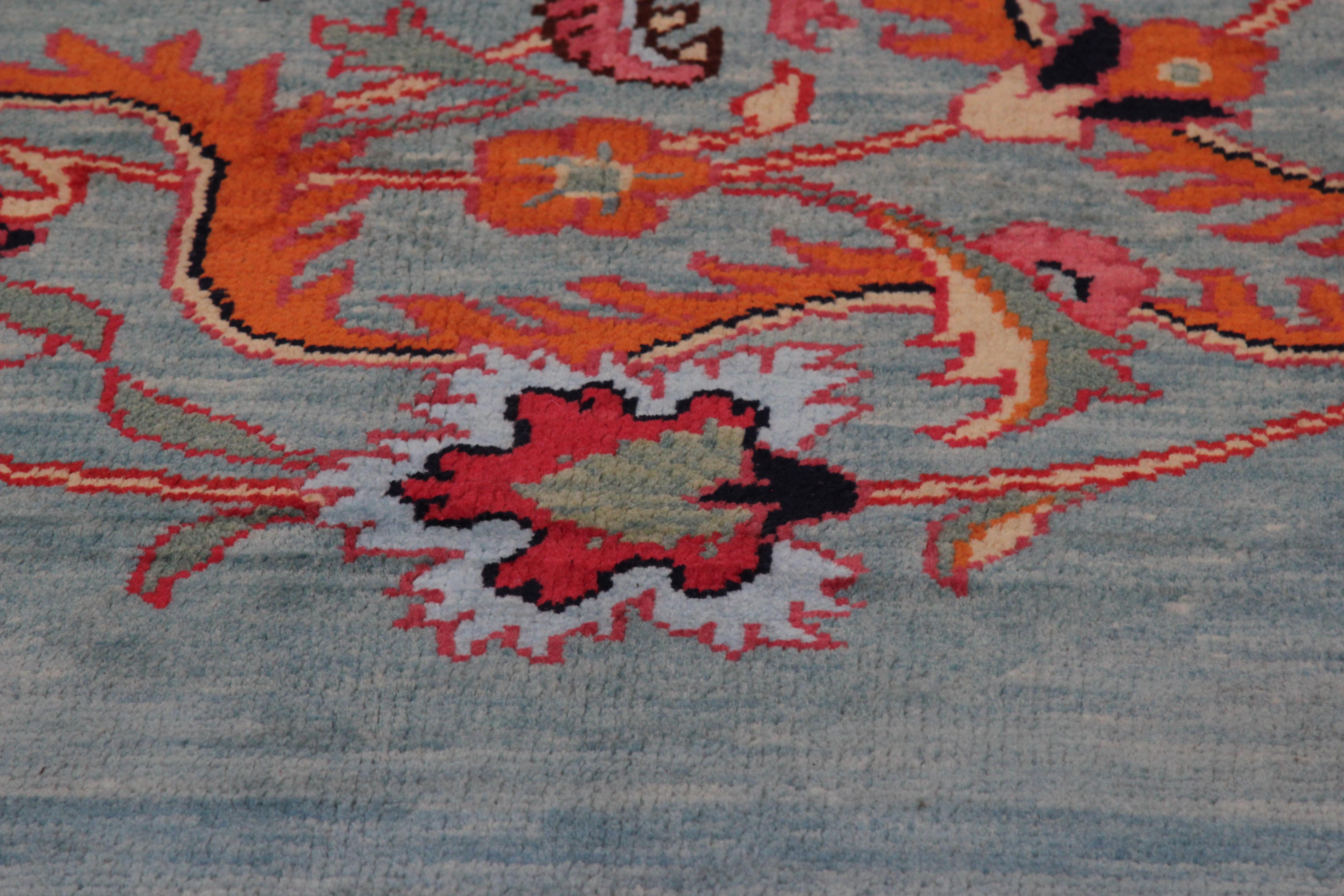 Late 20th Century Modern Handwoven Persian Sultanabad Dragon Rug For Sale