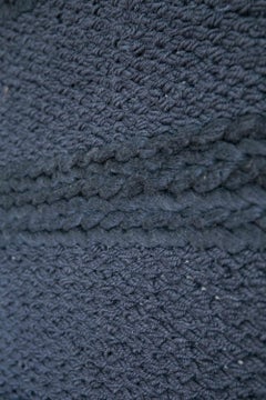 Modern Handwoven Polypropylene Outdoor Braided Rug Carpet Blue Trevi