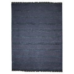 Tapis d'extérieur tressé à la main en polypropylène bleu Trevi