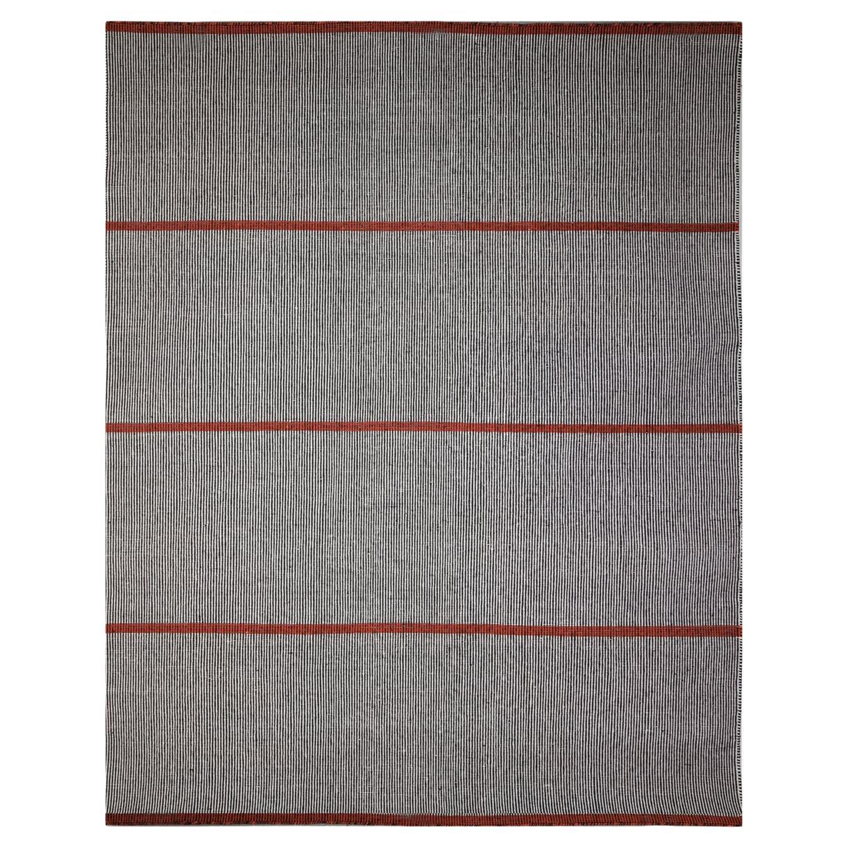 Moderner handgewebter Polypropylen-Teppich für den Außenbereich Teppich Schwarz&Orange Touareg