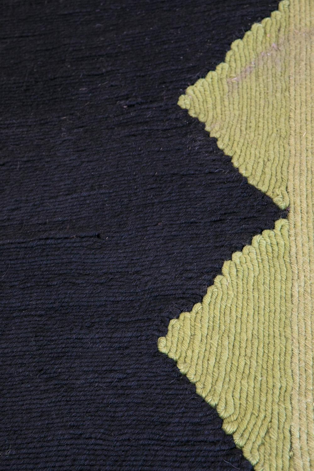 This rug has been ethically hand woven in polypropylene yarns by artisans in north of India, using a traditional weaving technique which is native of this region. 
It´s resistant to humidity, It´s the perfect option for outdoor areas