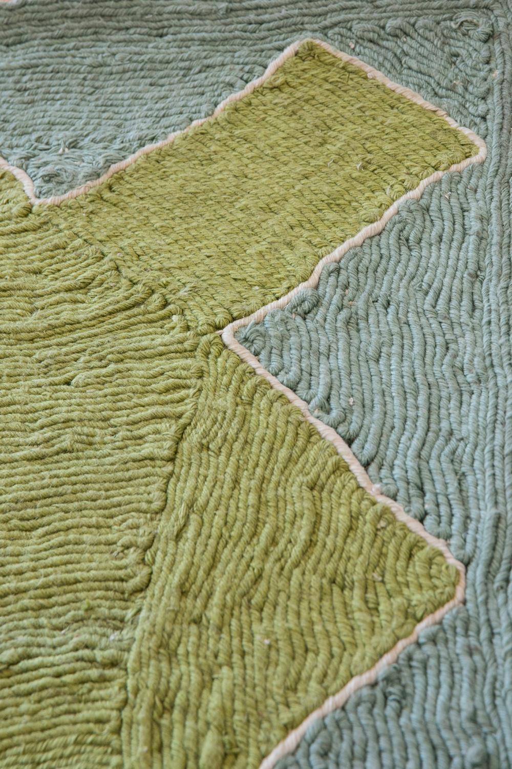 This rug has been ethically hand woven in polypropylene yarns by artisans in north of India, using a traditional weaving technique which is native of this region. 
It´s resistant to humidity, It´s the perfect option for outdoor areas