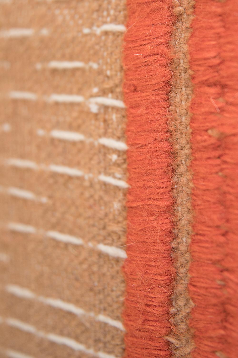 Modern Handwoven Polypropylene Outdoor Rug Carpet Orange&Makeup Zíngara For Sale 3