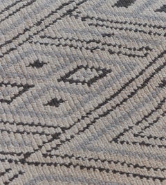 Handwoven Ribbed Wool Rug by Mansour Modern, 132\"x97\" Size