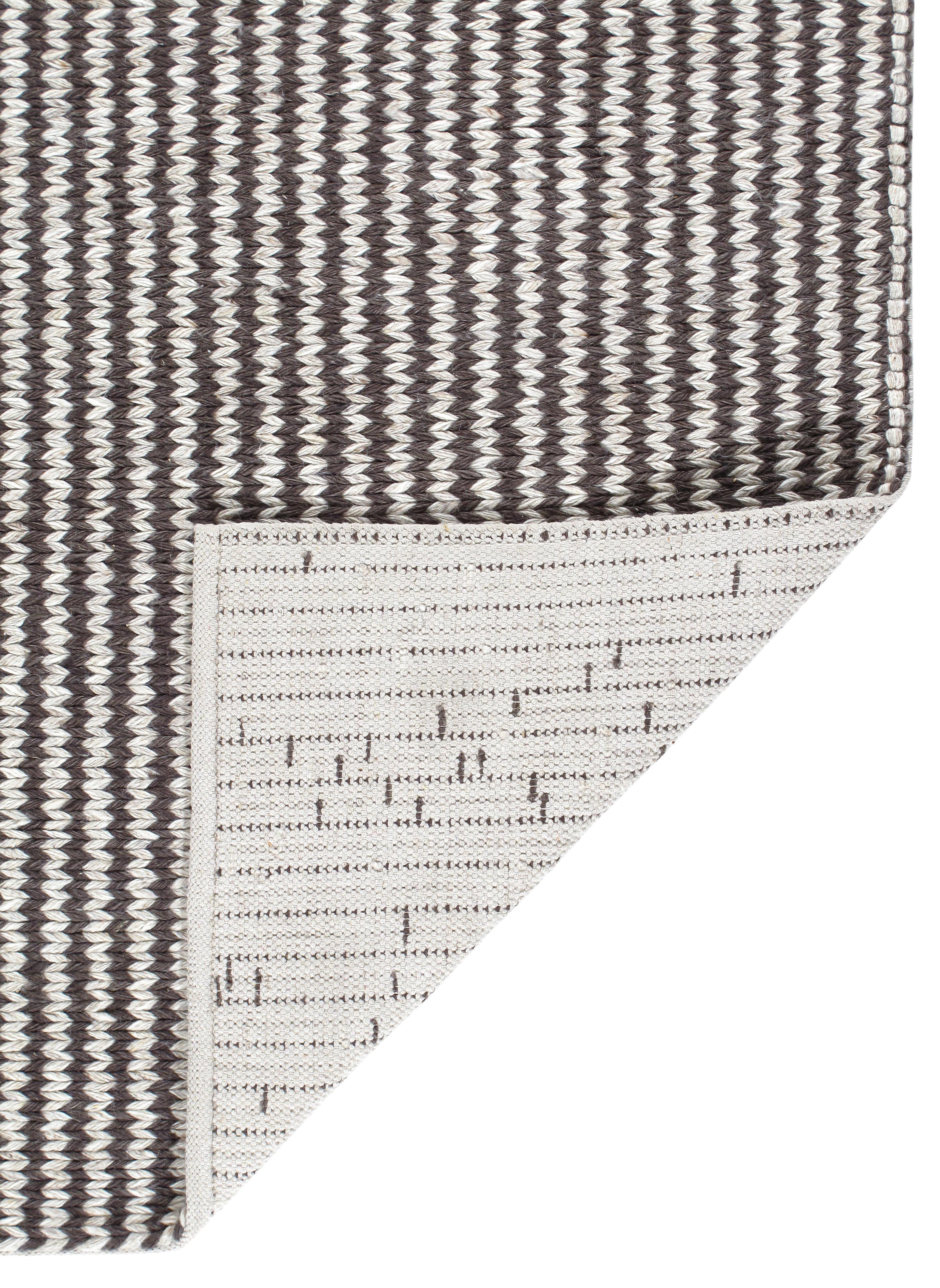 Tappeto moderno tessuto a mano in lana merino della Nuova Zelanda - motivo neutro e minimale in vendita 2