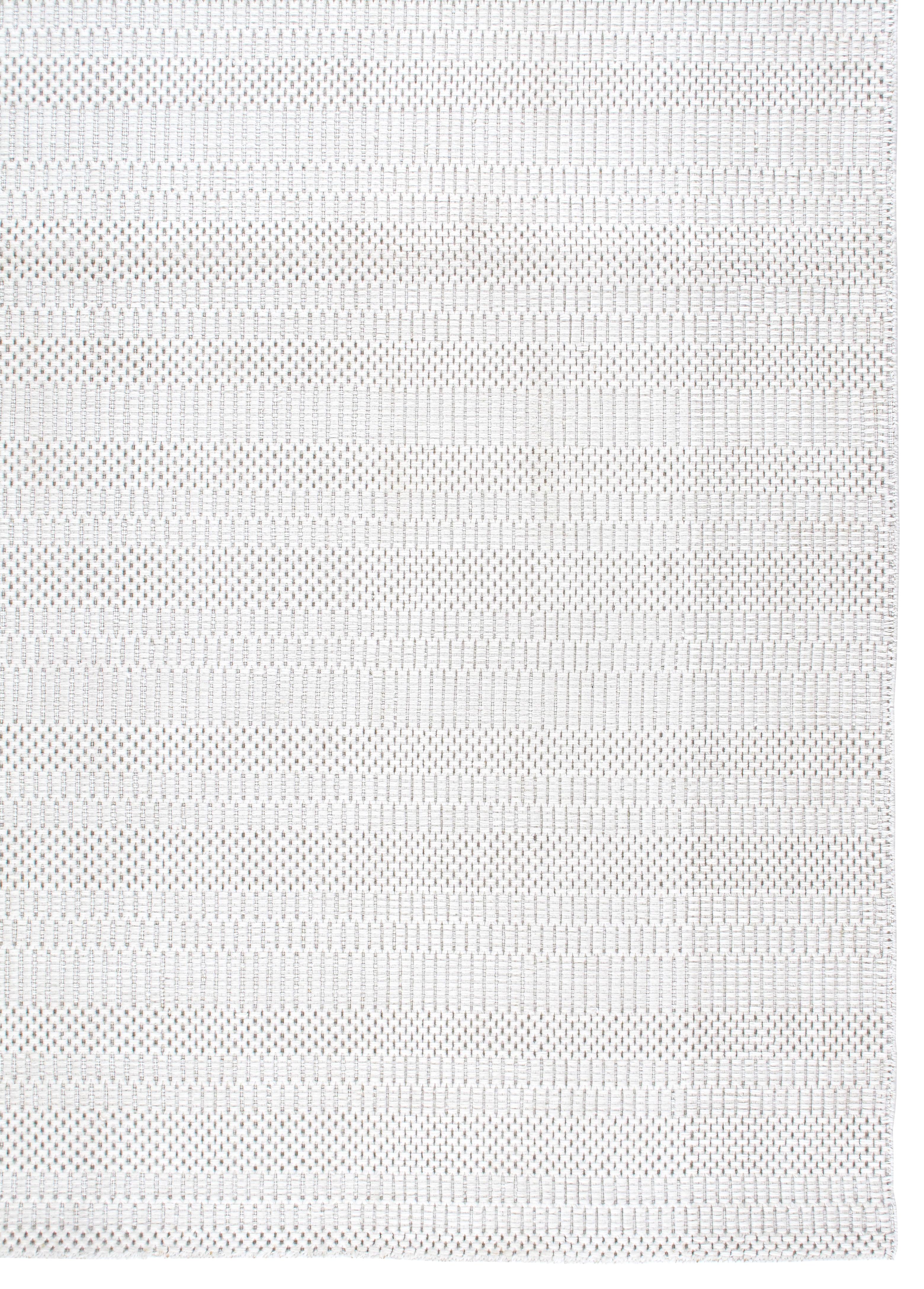 Modern Handwoven Rug  Neuseeländische Merinowolle, neutrales & minimalistisches Design im Angebot 1