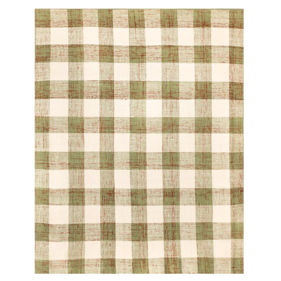 Tappeto moderno in lana intrecciata a mano Greene & Greene, Terracotta e Avorio