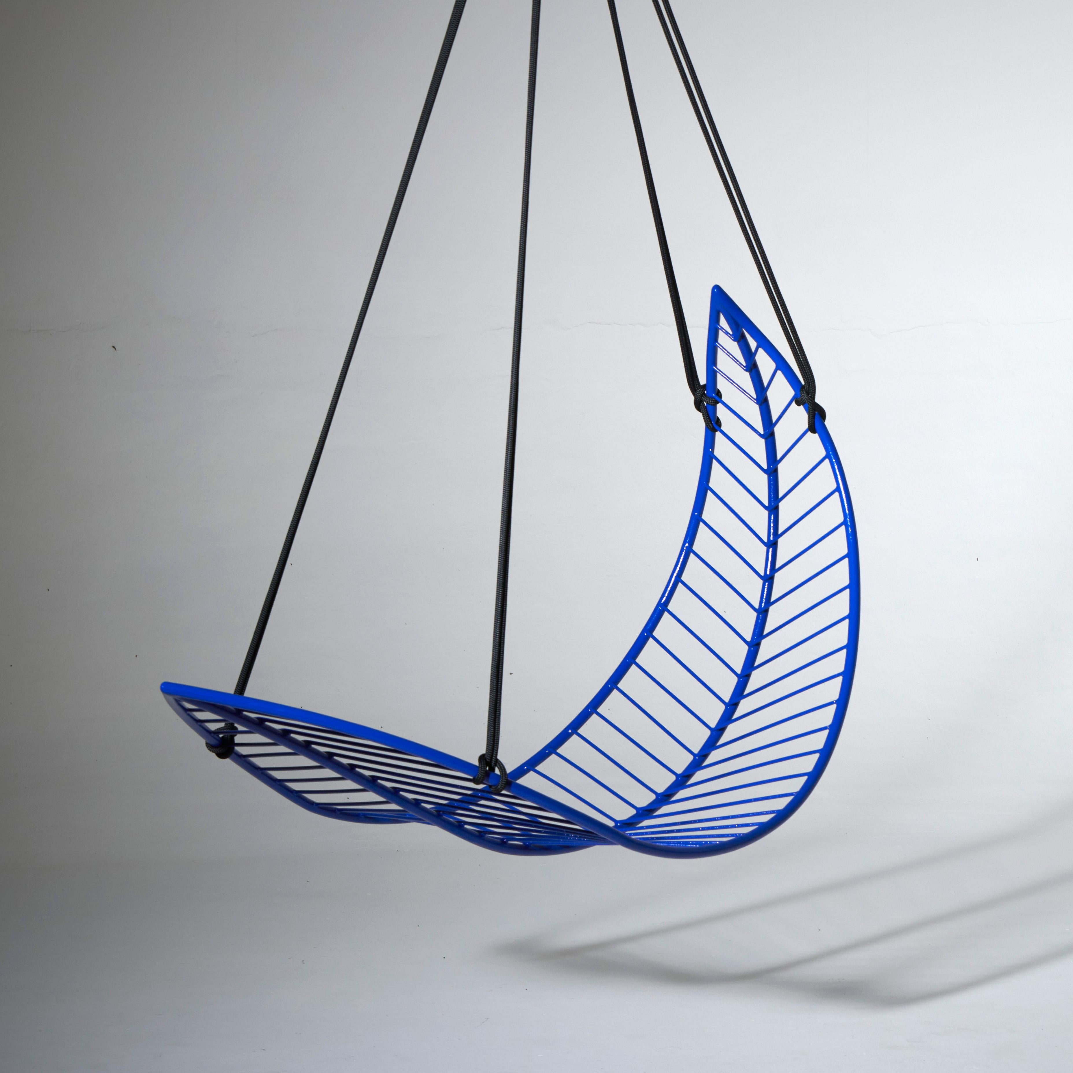 Galvanized Modern Hanging Swing Leaf Shaped Daybed For Sale